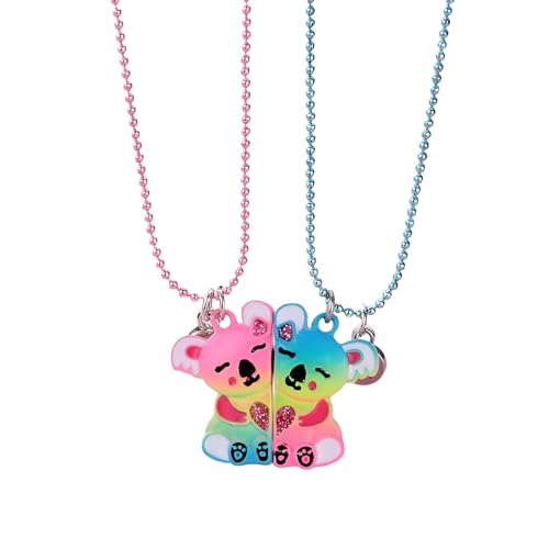 Collier magnétique en argent 925 avec pendentif ours koala pour couple