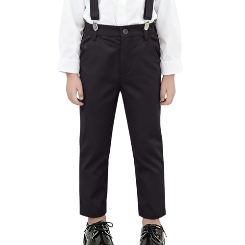 Genérico Pantalones de Vestir clásicos para niños con Cinturilla Ajustable y Tejido de Sarga Duradero para Uso Escolar Formal y Diario