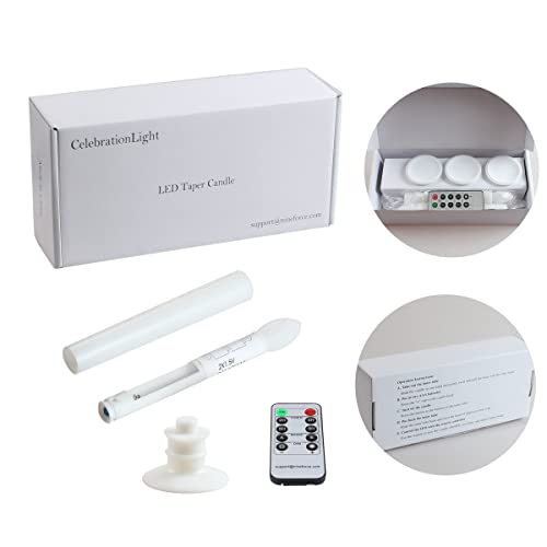 Velas eléctricas para ventana con expansores portavelas pack 2 7