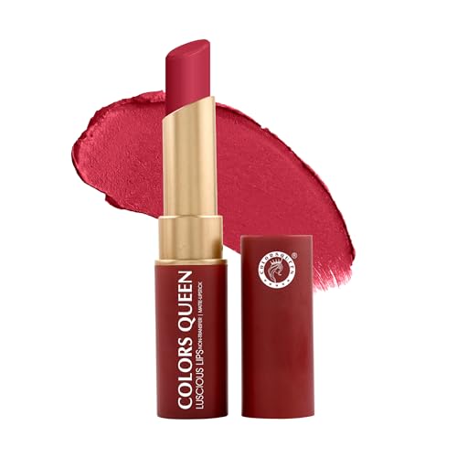 Image of Colors Queen Luscious Lips - Non Transfer Creamy Matte Lipstick | Highly Pigmented with Smooth Application | Long Lasting Lipstick Waterproof | Smudge Proof Lipstick for Women (06 - Expresso Shot - 3.5g)