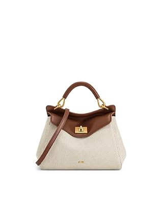 JW PEI Lucia Borsa a Mano da Donna - Tela Marrone