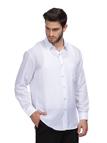 Image of Martin PACEMAKER Formal Shirt Regular Fit with Full Sleeves & Spread Collar(White)