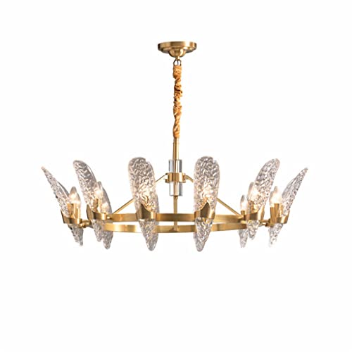 Lustre en cuivre de prestige suspension en verre ronde E14