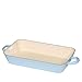 Riess Classic - artykuły gospodarstwa domowego kolor / pastelowe prostokątne naczynie do pieczenia, średnica - 33/20 niebieska
