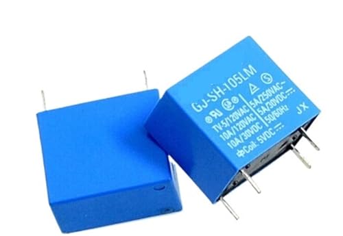 Relais GJ-SH-105LM 5V CC miniature type DIP4 pour circuit imprime électronique