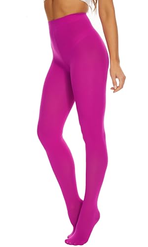Image of CozyWow Women's 80D Soft Opaque Tights, High Waist Solid Color Womens Tights with 30+ Colors