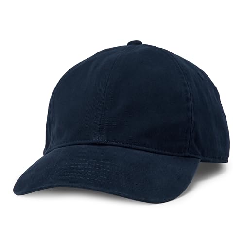 Amazon Essentials Mens Washed Cotton Baseball Cap Navy One Size