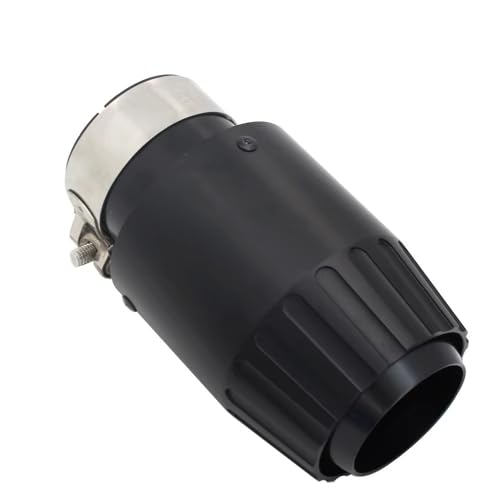 Embout de silencieux d'échappement noir de 57 mm à 89 mm pour tuning auto