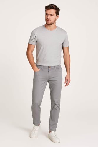 Pantalon slim Hattric Harris gris pour silhouette élancée sans serrer - 2