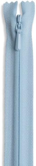 Invisible Nylon Coil Non-Separating Closed-End Zipper, 24" – Concealed Zipper for Pants, Skirts, Dresses, Upholstery (Cranberry)