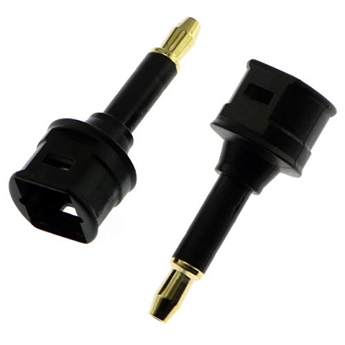 Adaptador óptico Toslink 3.5mm femenino a mini macho 2PCS miniatura 2
