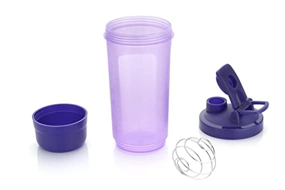 UNITRA Gym Shaker Pro Cyclone Shaker 600ml with Extra Compartment, 100% Leakproof Guarantee, Ideal for Protein, Preworkout and BCAAs, BPA Free Material Sipper Bottle (Multicolor)-image-44