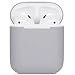 Produktbild kompatibles Airpods Hülle,Watruer ultradünnes, weiches, silbernes Silikon, stoßfestes, rutschfestes Zubehör. Schutzhülle für Apple Airpods 2 & 1-Ladekoffer - Grau