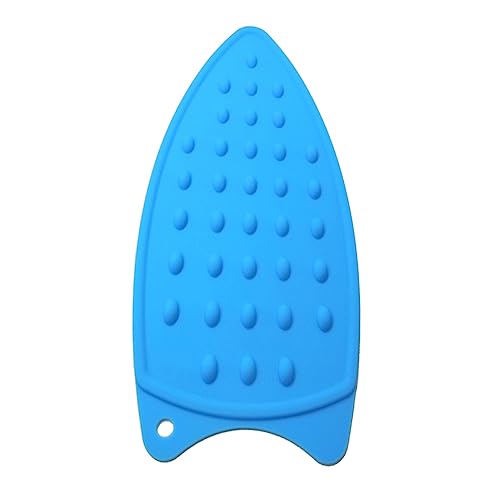 Homoyoyo 2piezas Alfombrilla De Silicona para Plancha Unidades Tapete Resistente Al Calor y Antideslizante Reposaplancha Aislante para Protección Segura De Superficies Azul