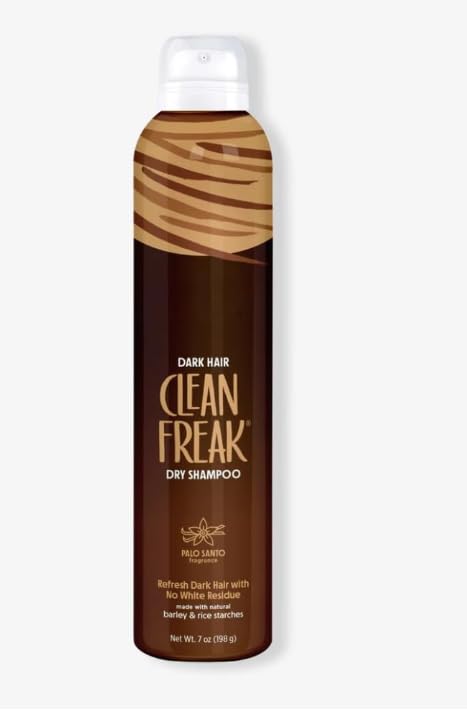 Dry Shampoo for Dark Hair, Oil Absorbing Hair Refresh Spray, No White Residue, Volumizing Clean Feel, Fresh Scent, 7 oz