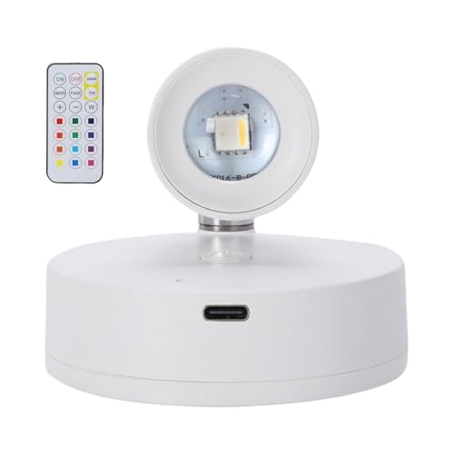Generico Foco de acento de jardinera | Remoto Control Uplighting | Luz de acento alimentada por batería | Lámpara ambiental giratoria | Uplight a decorativo para modelos de habitación Statue Home D
