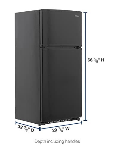 Winia Wte18Hsbmd 18 Cu. Ft. Top Mount Refrigerator With Factory Installed Ice Maker - Black #TOP5