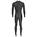 NeoSport Full Body Long Sleeve Lycra Sports Suit for Women and Men – Helps Protect Against UV rays and Skin Irritants - Great for Swimming, Snorkeling, Scuba Diving and All Watersports, Black, 3XL