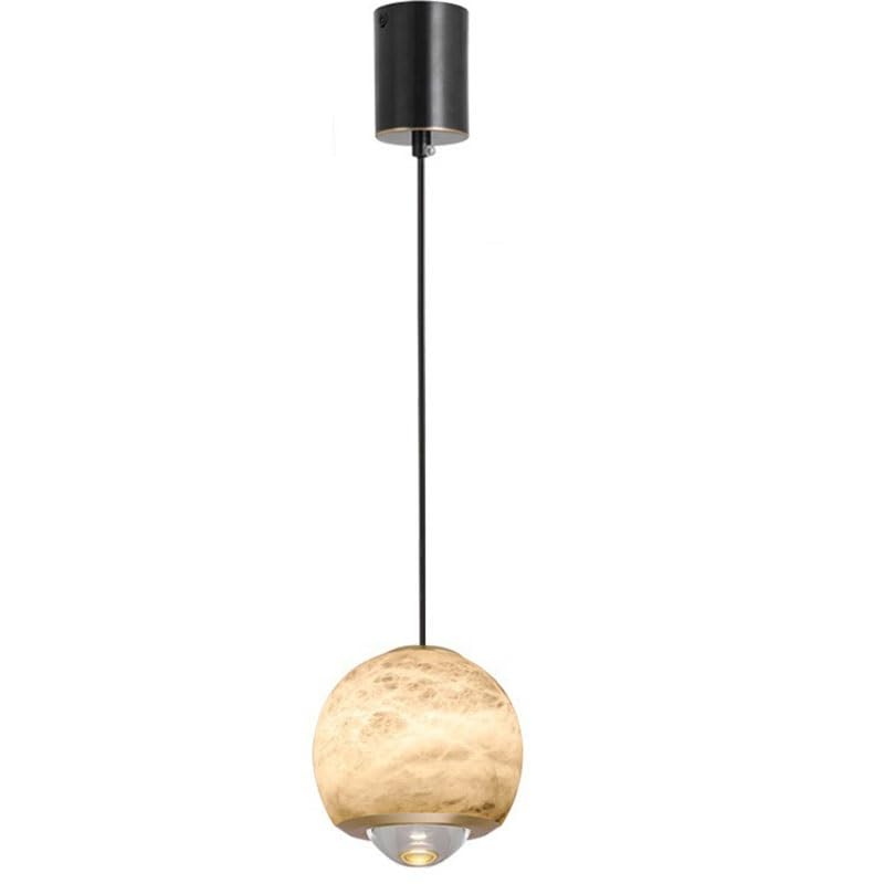 Lustre for salle à manger avec suspension LED réglable en laiton