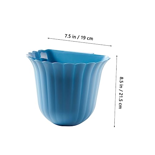 Contenedor de basura colgante de 4 piezas forma de flor miniatura 5
