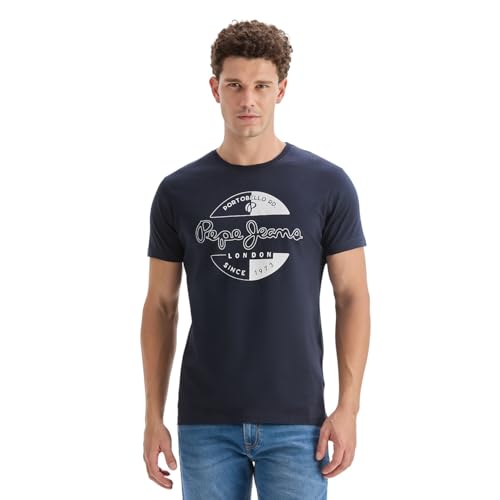 Image of Pepe Jeans Men T-Shirt|Cotton|Slim Fit