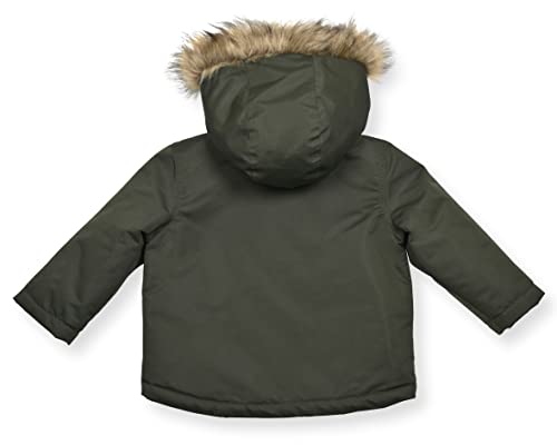 Image of Arctic Quest Boys' Bib Snow Pants and Ski Jacket Water-Resistant Snowsuit for Kids Winter Hooded Jacket, Forest Olive, 5-6