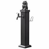 Ästhetisch und praktisch: Gartensäulen-Wasserhahn, erhältlich in zwei verschiedenen Höhen von 74 cm und 114 cm, mit multifunktionalen Wasserhähnen. Ideal für Bauernhöfe, Molkereien, Industrie, Gartenarbeit, Schulen, Innenhöfe, Gärten und Werkstätten. Einfacher Zugang zu Wasser jederzeit ohne Sorgen!