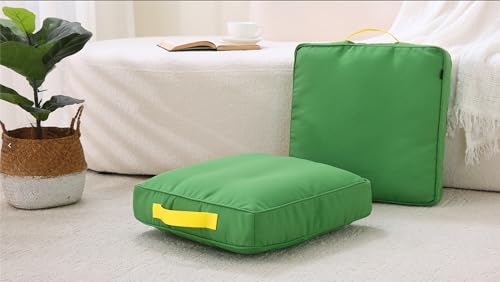 Cojín de suelo grande acolchado premium de 45 cm para meditación y yoga 3