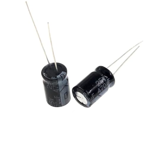 Condensateur 470uF 25V radial pour réparation électronique de précision - Lot de 50
