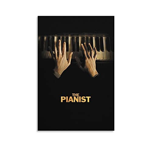 Poster del film della biografia del pianista Guerra Dramma Poster decorativo su tela da parete per soggiorno, camera da letto, 30 x 45 cm