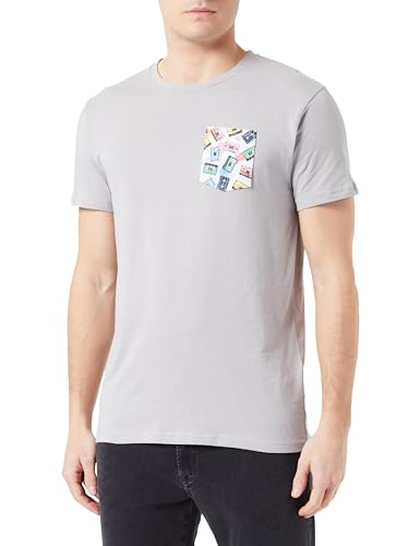 T-shirt gris cassettes homme idéal pour vos sorties décontractées et week-ends