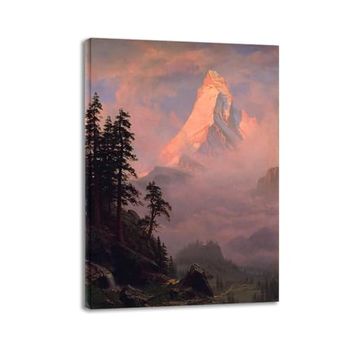 Lever du soleil Albert Bierstadt décoration murale salon et chambre