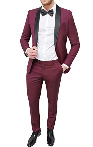 Robe smoking bordeaux slim fit le secret d'une allure élégante de cérémonie