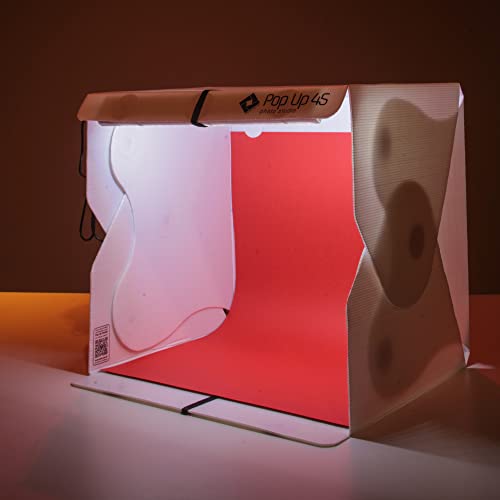Mini Estúdio fotográfico Pop Up Mutu 45CM Expansível com LED e Fundos, Completo para Fotografar Prod