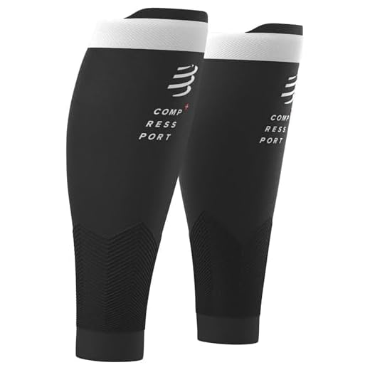COMPRESSPORT R2V2 - Manga de compresión para las pantorrillas - Protección muscular, rendimiento y recuperación para el deporte - Ultraligero y anti-fatiga - Correr, Ciclismo, Trail y Triatlón