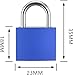 5 Pcs Suitcase Locks with Keys, Small Padlock with Key, Luggage Padlocks, Mini Keyed Padlock for Travel Bags, School Gym Locker, Toolbox - 23mm (Colorful)