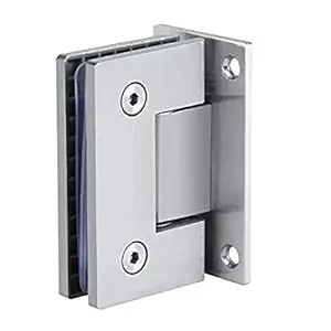 Raghuvanshi Marketing Stainless Steel 12 Mm Frameless Bracket Wall to Glass Door Hinges Bathroom Shower Door Bracket Wall Mount Door Hinges - (Suitable for 8-10 MM)
