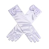 Fepdiu Little Girls Princess Glove Kid Glove Toddler Dress Up Gloves Girls Satin Gloves for Halloween Costume...