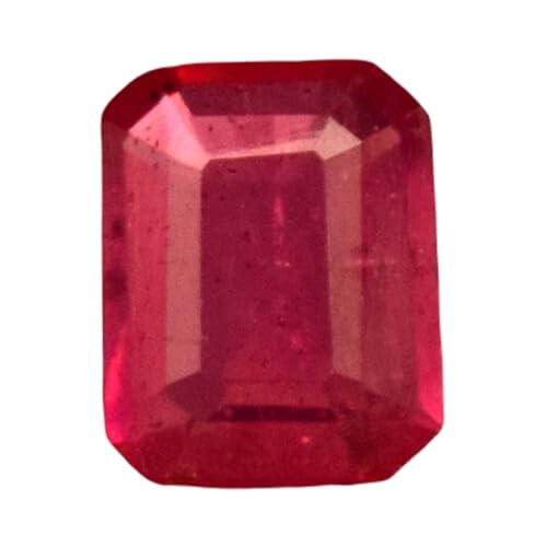 Rubis naturel facetté de 6,96 x 5,45 mm pour création de bijoux DIY
