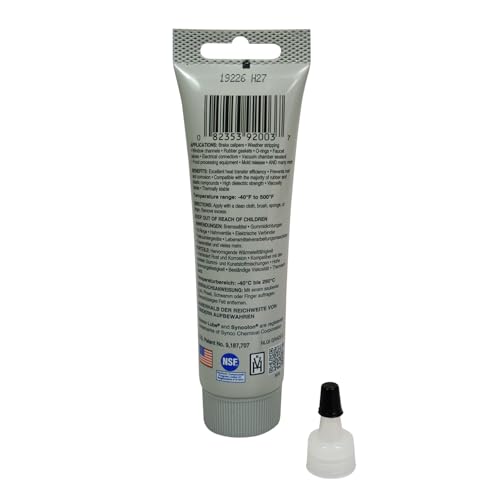 Super Synco Lube 92003 - Silikon Schmierfett mit Syncolon (PTFE) + 10201 Aufsatz/Applicator