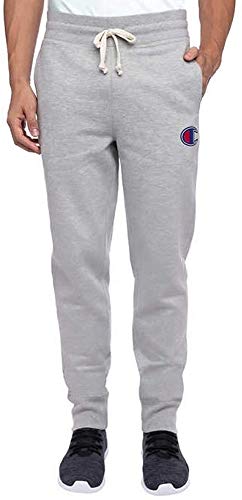 Jogger Champion Fleece homme molleton doux gris S avec poches et chevilles ajustées