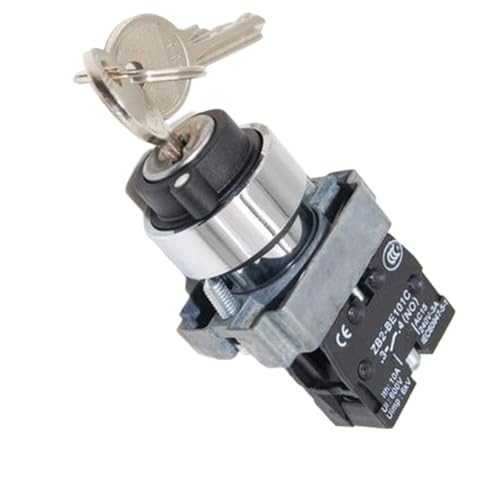 Sélecteur rotatif à clé XB2BG21C 2 positions 1NO pour perçage 22mm
