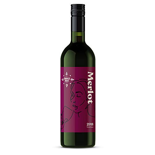 Marca Amazon - Compass Road vino merlot, producido en Francia - 6 botellas de 750 ml