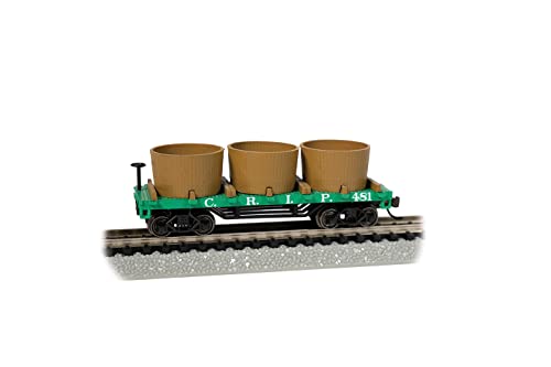 Voiture réservoir d'eau ancienne Rock Island Bachmann Trains Échelle N pour modélisme ferroviaire