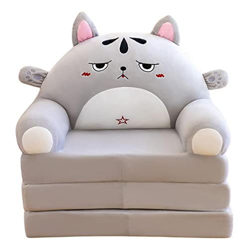 Lindo sofá para niños, silla plegable de felpa para niños, asiento de sofá 2 en 1 abatible para niños, sofá, cama, respaldo, sillón, sofá para niños, decoración de habitación, regalo para niños