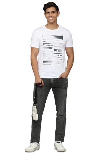 Image of Louis Philippe Men's Cotton Slim Fit T-Shirt