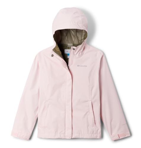 Image of Columbia Youth Girls Arcadia II Waterproof Rain Jacket, Satin Pink, Small