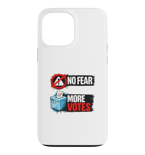 No Fear More Votes Democracy ���[�f�U�C�� �X�}�z�P�[�X iPhone 13 Pro Max �p