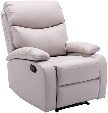 Cooexult Manual Recliner Chair for Adults, Small Chair Recliner with Waterproof Fabric for Living Room, Modern Recliner for Small Spaces, RV - Dark Grey