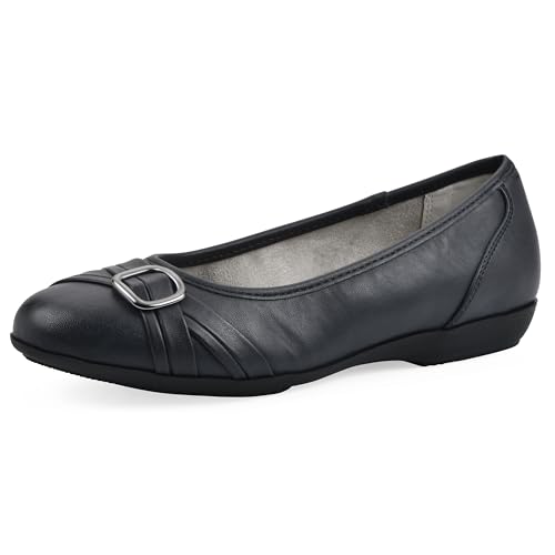 Image of Cliffs by White Mountain Women's Cushioned Calming Ballet Flat | Casual Shoes